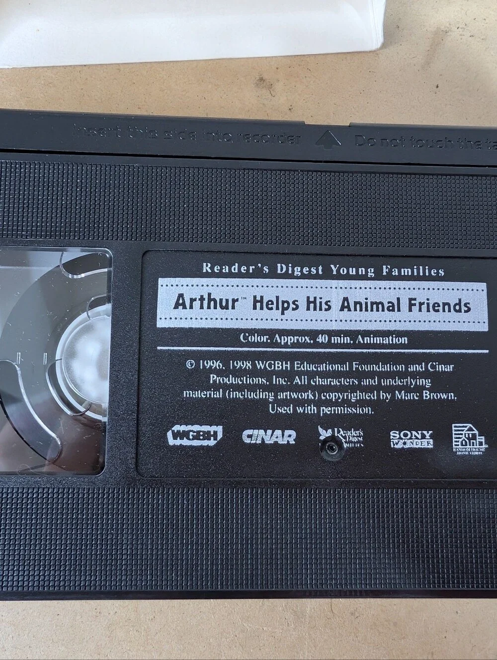 Lot Of 2 Arthur VHS Cartoons PBS Kids 90s Y2K Animated Media